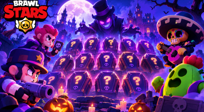 Brawl Stars Horror-Sarg-Event,Sarg-Belohnungen,Chaos-Drops,24 Sarg-Belohnungen