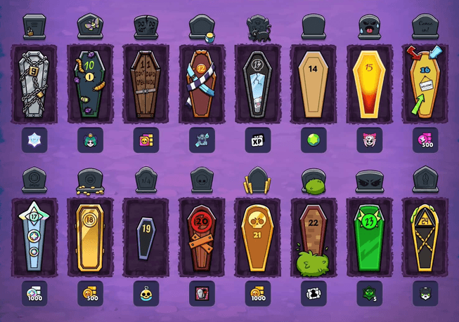 Brawl Stars Scary Coffins: tutte le 24 ricompense, i Chaos Drop gratuiti e i Vince Token svelati!