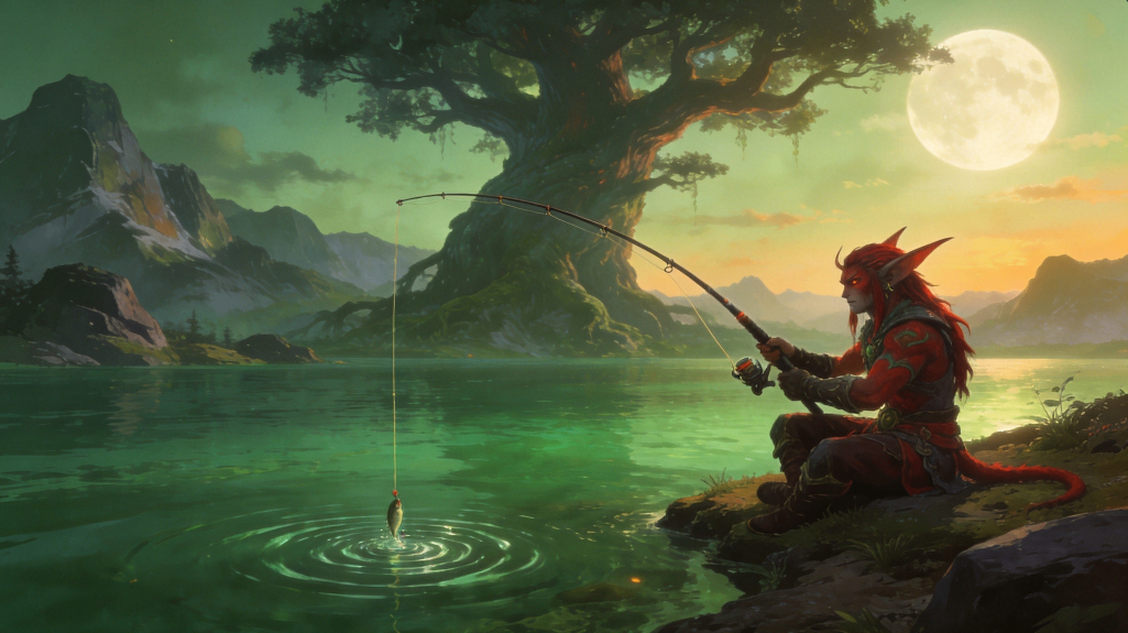 Dusk over Hyjal: the Gem Fish spot