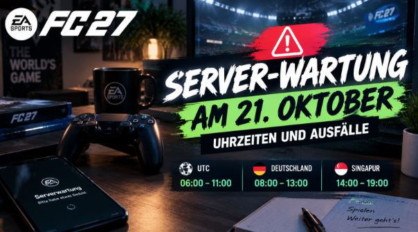 FC 27 Server Wartung,Server down,FC 27 Coins kaufen,FC 27 Münzen,Wartungszeiten am 21. Oktober,Wartungszeiten heute,FC 27 Ultimate Team offline,Serverstatus