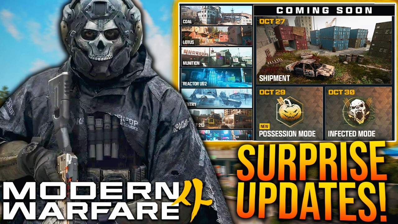 CoD Modern Warfare 4(MW4) 최신 업데이트: 프리시즌 로드맵, 쉽먼트(Shipment) 맵, 할로윈 이벤트 등