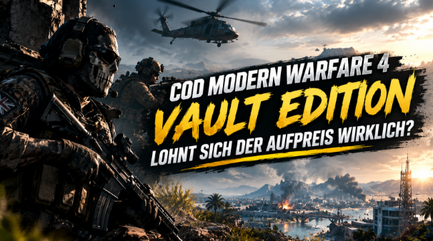 COD Modern Warfare 4 Vault Edition,Währung kaufen,Release,Standard Edition,MW4 Vault Edition Inhalte,Vault Edition vs Standard,Vault Edition Preis,MW4 BlackCell