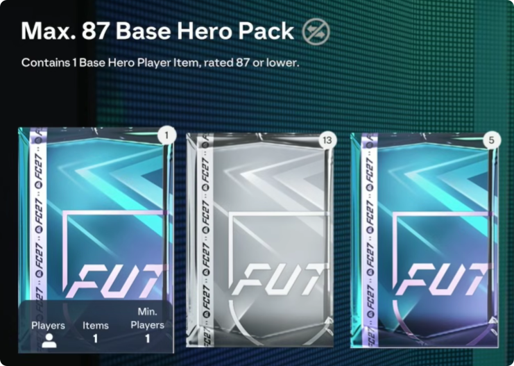 FC 27 Max 87 Base Hero Pack : meilleurs tirages, Ramires, Ginola et rentabilité