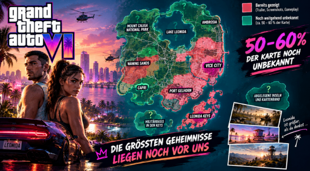 GTA 6 Karte,Heatmap,unbekannte Gebiete,Map,Leonida,Gebiete gibt,Kaufen GTA 6 Money,GTA 6 Geld