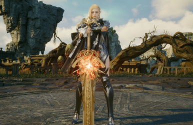 AION 2 Gladiator using Overhead Slam, Rending Blow, and Ruinous Blow while managing key Stigmas during a PvE encounter.