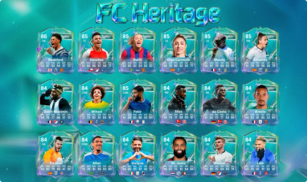 EA FC 27 Season 2 Leaks : Tous les joueurs FC Heritage, notes et récompenses du Season Pass
