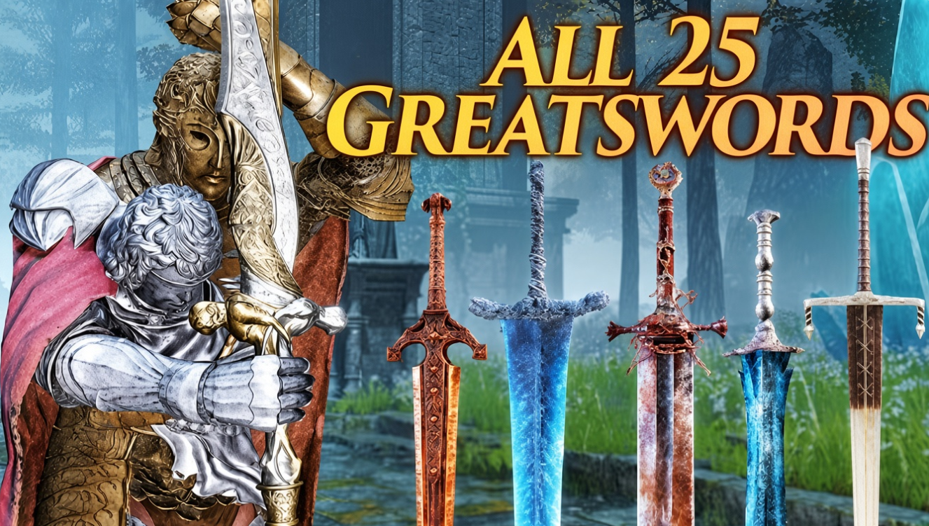 Elden Ring Beste Greatsword Wapens: Volledige Ranking en Analyse van Damage en Scaling