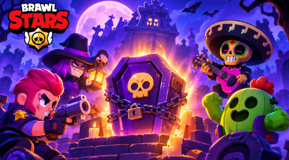 Brawl Stars Horror-Sarg-Event,Sarg-Belohnungen,Chaos-Drops,24 Sarg-Belohnungen