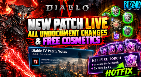 Diablo 4 Patch Notes: Gratis-Cosmetics, neue Leaderboards und wichtige Bugfixes
