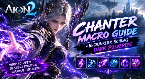 Aion 2 Chanter Macro,Enchanter Makro,Dunkler Schlag +16,Dark Pulverize Rotation