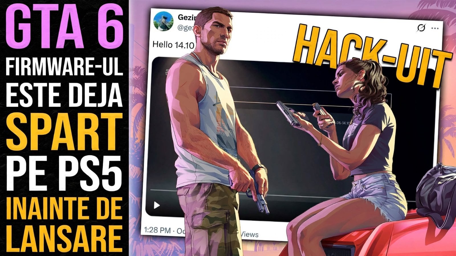 GTA 6, GTA 6 PS5, firmware 14.10, jailbreak PS5, hack PS5, piratare GTA 6, homebrew PS5, Rockstar Games, Take-Two, lansare GTA 6, gta 6 money