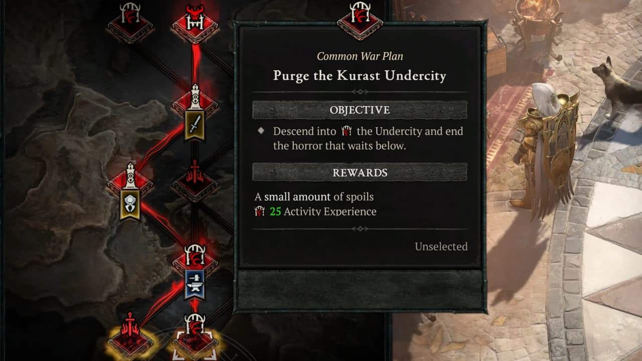 Diablo 4 War Plans Tactics Reward Nodes UI