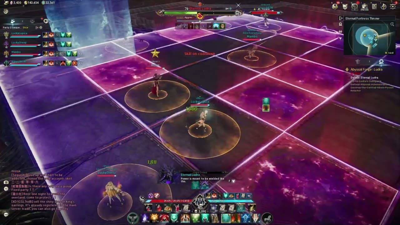 AION 2 Eternal Ludra tile puzzle mechanic