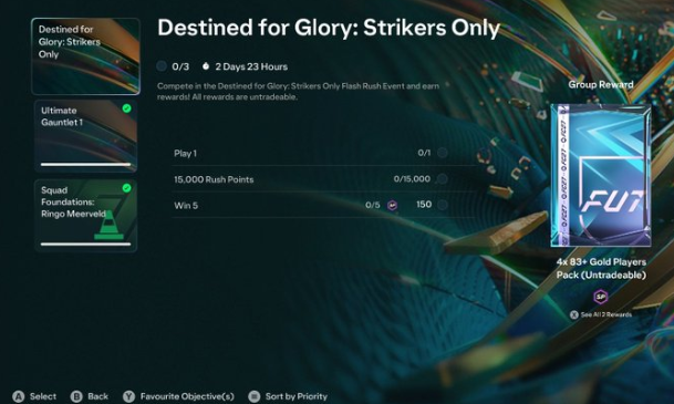 FC 27 Rush Guide: Como Completar Strikers Only e Ganhar Pack 83x4 Grátis + 350 XP