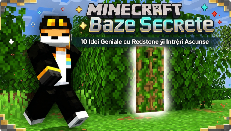 Minecraft baze secrete, cum faci o bază secretă în Minecraft, mecanisme redstone Minecraft, ascunzători Minecraft, redstone ideas Minecraft, baza secreta tutorial, Minecraft Accounts