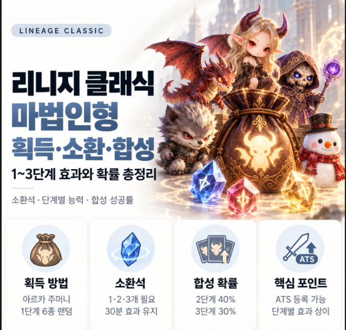 리니지 클래식(Lineage Classic) 마법인형 및 랭킹 시스템 완벽 가이드