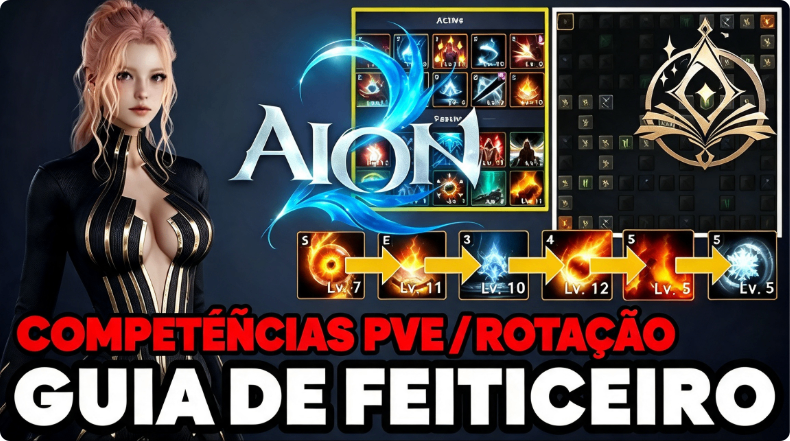 AION 2, AION 2 build, AION 2 Feiticeiro, AION 2 PvE, AION 2 DPS, AION 2 skills, AION 2 stigmas, AION 2 rotação, AION 2 guia, AION 2 Hellfire, AION 2 endgame, AION 2 global, comprar Aion 2 Kina