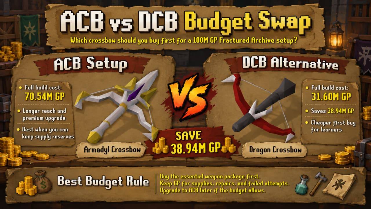 OSRS Armadyl crossbow vs Dragon crossbow